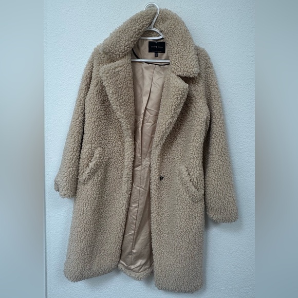 Lucky Brand Beige Teddy Jacket (never been worn) - Picture 1 of 4